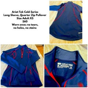 Ariat Tek Cold Series LS Quarter zip pullover, Ladies XS